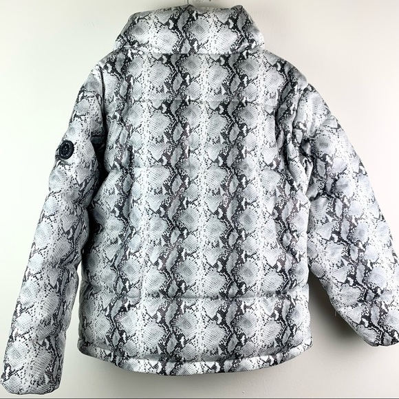 NOIZE Jozy Snake Print Vegan Faux Leather Puffer Jacket 1X NWT - Picture 11 of 14